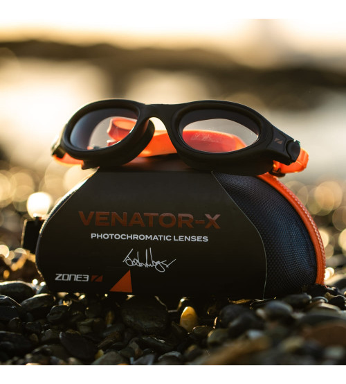 Óculos de natação Zone3 Venator-X Black/Neon Orange